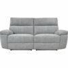 Canapé 3 places 2 relax électriques ORION tissu gris clair