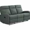 Canapé relax 3 places OSCAR tissu Gris anthracite