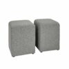 Canapé d'angle gauche convertible avec coffre EVERY tissu gris foncé et gris clair