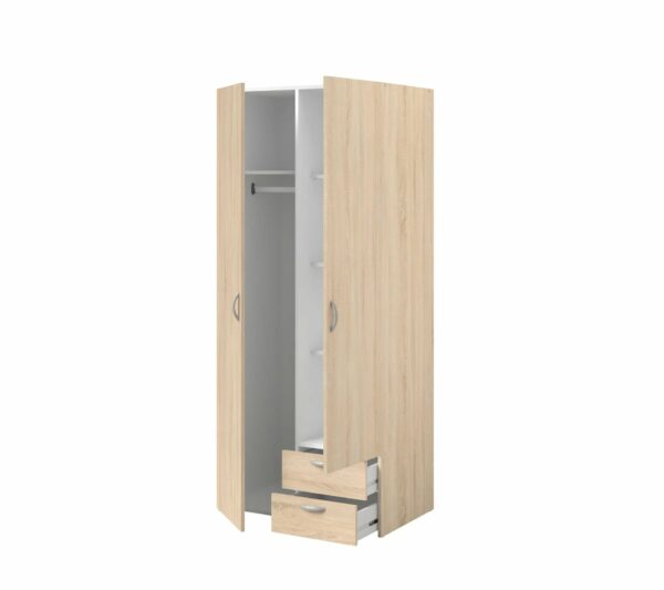 telechargement_7_b84b9170-af45-48e2-85e5-3cc0492055a1 Armoire DAILY2 avec 2 portes 2 tiroirs imitation Chêne sonoma et blanc