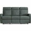 Canapé relax 3 places OSCAR tissu Gris anthracite