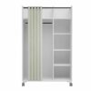 Kit dressing avec rideau L.100 cm MOVE blanc