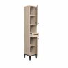 telechargement_ae9ae21c-dccd-4810-bd90-1eff51943e9b Colonne de salle de bain BROOKLYN 2 portes 3 étagères imitation chêne