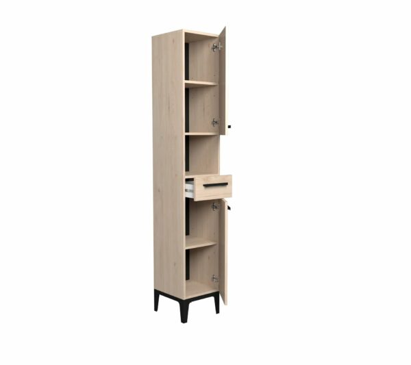 telechargement_ae9ae21c-dccd-4810-bd90-1eff51943e9b Colonne de salle de bain BROOKLYN 2 portes 3 étagères imitation chêne