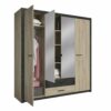 telechargement_c7ac9d9b-a068-49d1-ac31-b76adb7403d2 Armoire 4 portes avec miroir COLO lingère et penderie imitation chêne et noir