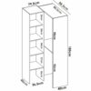 Armoire Dressing D'angle En Panneaux De Particules Mélaminés Coloris Blanc