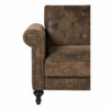 Canapé angle droit convertible COLETTA Tissu vintage